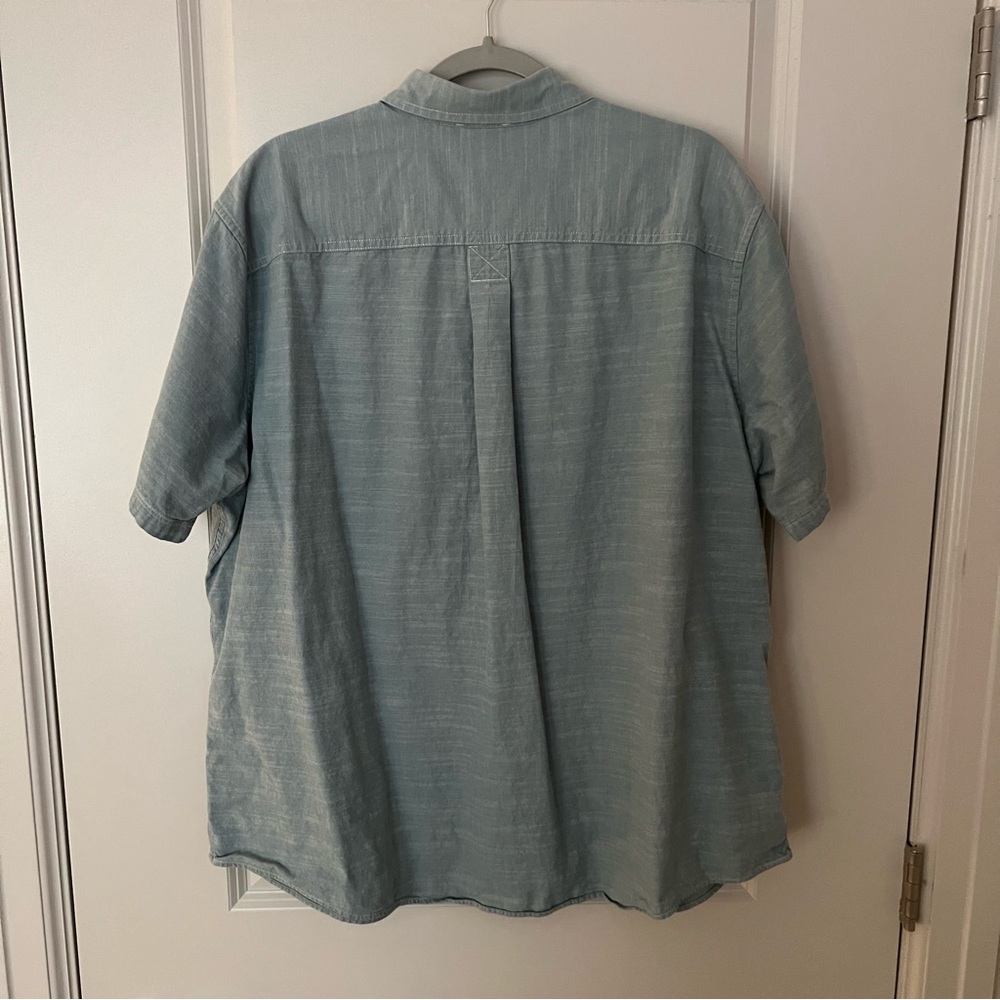 Eddie Bauer mens short sleeve casual button down shirt | size 2XL - Picture 9 of 11